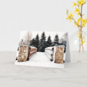 Over de voetbrug kaart (Gele Bloem)