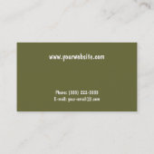 Over de weide visitekaartje (Achterkant)