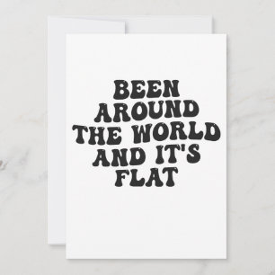 Over de Wereld Gereisd en het is Plat Grappig Cade Kaart