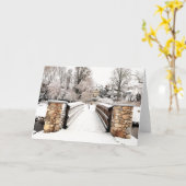 Over de winter van de brug kaart (Gele Bloem)