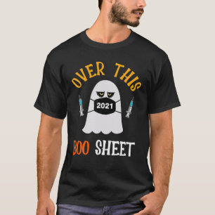 Over dit 2021 Boo Sheet Ghost Mask Classic Costum T-shirt