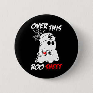 Over dit boek Blad Leuk Spook Verpleegster Hallowe Ronde Button 5,7 Cm