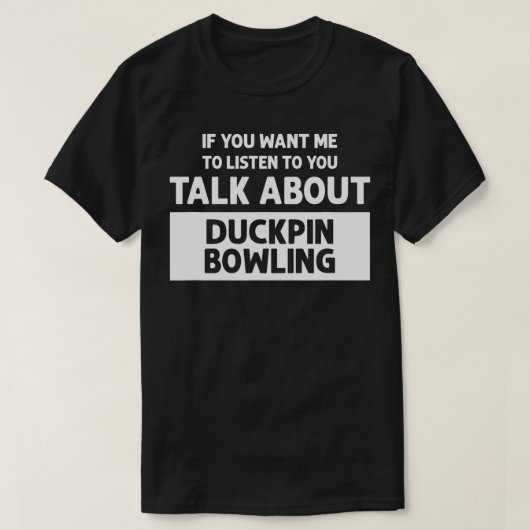 Over Duckpin Bowling Funny Duckpin Bowling T-shirt (Design voorkant)