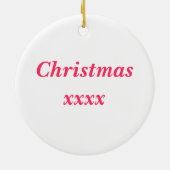 Over Easy Hunter Jumper Show Jumping Keramisch Ornament (Achterkant)