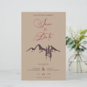 over een budgetweddenschap in het Rustic Mountain (Staand voorkant)