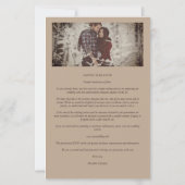 over een budgetweddenschap in het Rustic Mountain (Achterkant)