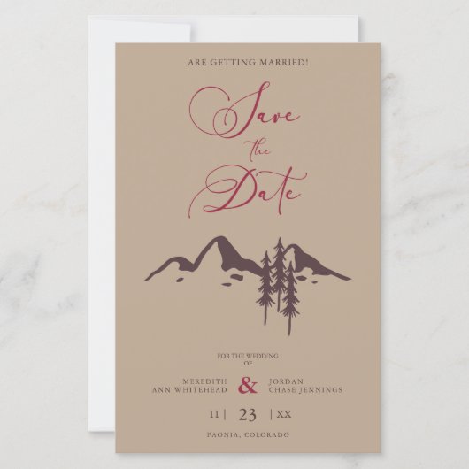 over een budgetweddenschap in het Rustic Mountain (Voorkant)