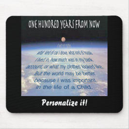 Over een honderdtal jaar. . . muismat