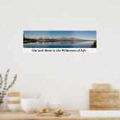 Over en weer in de wilde natuur poster (Keuken)