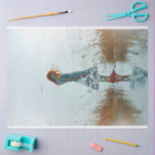 Over Exposed Fotografie Redheaded Meisje Decoupage Tissuepapier (Craft)