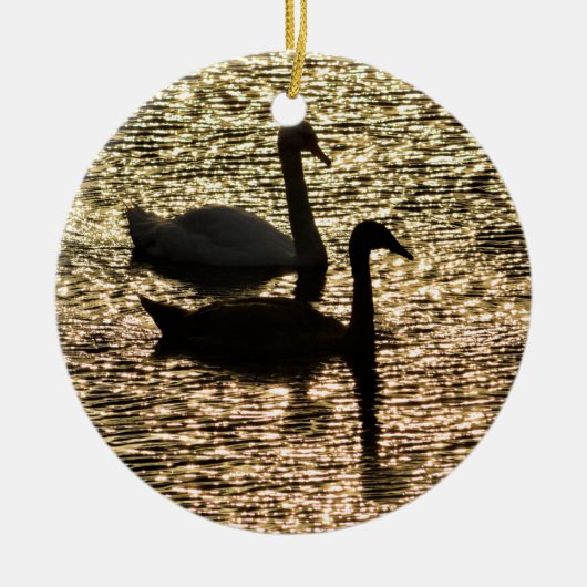 Over Golden Pond Keramisch Ornament (Voorkant)