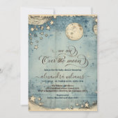 Over het Baby shower Moon Blue Boy Kaart (Voorkant)