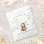 Over het Baby shower Moon Teddy Bear Bedankzakje (Geknipt)