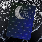 Over het Baby shower van de maan Advieskaart