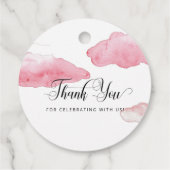 Over het Baby shower van de maan Gift Labels (Achterkant)