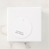 Over het Baby shower van de maan Gift Labels (In situ)