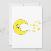 Over het Baby shower van de maan Kaart (Achterkant)