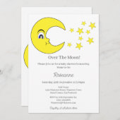 Over het Baby shower van de maan Kaart (Voorkant / Achterkant)