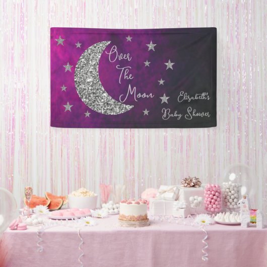 Over het Baby shower van de maan Spandoek (Feest)