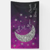 Over het Baby shower van de maan Spandoek (Verticaal)