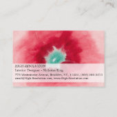 Over het bekijken van bloemen en bomen, 1920 door visitekaartje (Achterkant)