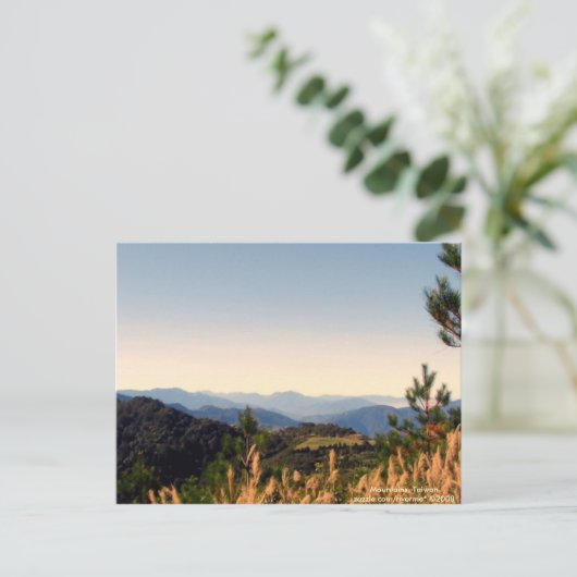 Over het Briefkaart Yonder/Natuur Mountain Ranges (Staand voorkant)