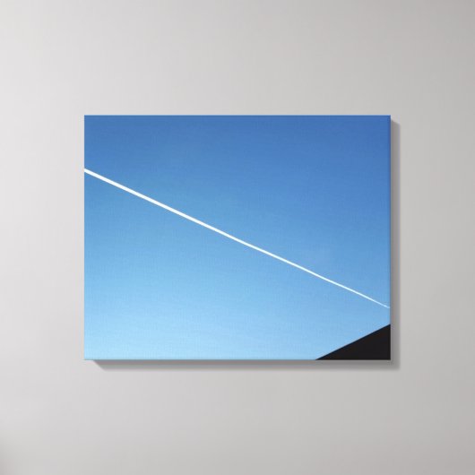 over het dak canvas afdruk (Voorkant)