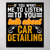 Over het details van de auto poster (Voorkant)