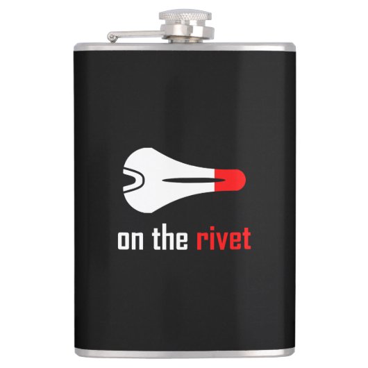 Over het fietsen van de rivet heupfles (Voorkant)