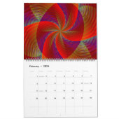 Over het hele universum Abstracte kunst Kalender (Feb 2026)