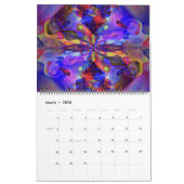 Over het hele universum Abstracte kunst Kalender (Mar 2026)