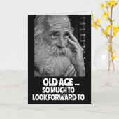 OVER HET HILL FUNNY BIRTHDAY JOKE Wenskaart Kaart (Gele Bloem)