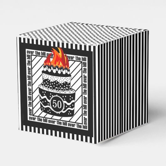 Over het Hill verjaardagsfeestje Bedankdoosjes (Voorkant Zijde)