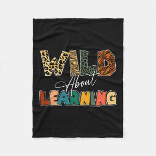 Over het leren van luipaardleraar Terug naar schoo Fleece Deken