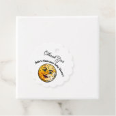 Over het Moon Baby shower Bedankjes Labels (In situ)
