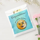 Over het Moon Baby shower Bedankzakje (Gezegeld)