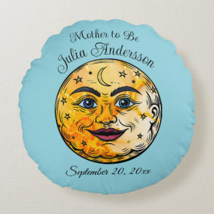 Over het Moon Baby shower Rond Kussen