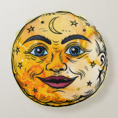 Over het Moon Baby shower Rond Kussen (Achterkant)