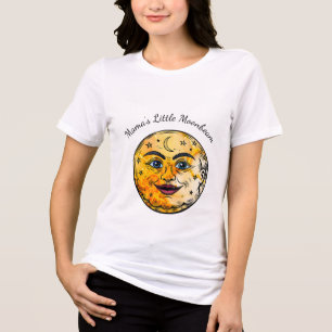 Over het Moon Baby shower Tri-Blend Shirt