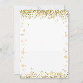 Over het Moon Gold Baby shower Kaart (Achterkant)