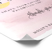 Over het Moon Pink Ouderschap Tip Jar-beeldscherm Poster (Hoek)