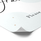 Over het Moon Twinkle Star Favors-teken Poster (Hoek)