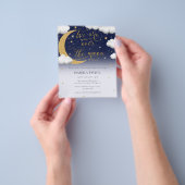 Over het onpartijdige Baby shower van de maan gesl Flyer (Hand)