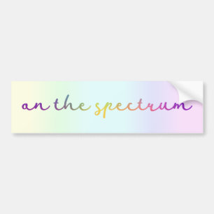 Over het spectrum, de lichte regenboog, het Autism Bumpersticker