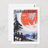 Over het strand op Bali Bali Songbook Hoesje Briefkaart (Voorkant / Achterkant)