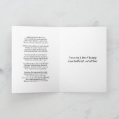 Over het verlies van je huisdier met gedicht. kaart (Binnen)