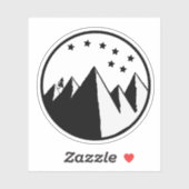 Over Hill Over Dale - B&W Sticker (Vel)