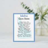 Over Idaho Briefkaart (Staand voorkant)