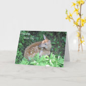 Over je buigen kaart (Gele Bloem)