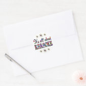 Over Karaoke Ronde Sticker (Envelop)